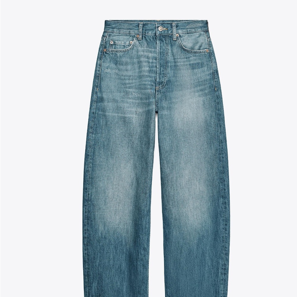 Zara ZW collection mid rise relaxed Jeans